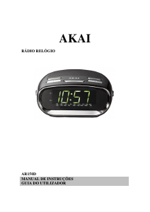 Manual Akai AR150D Rádio relógio