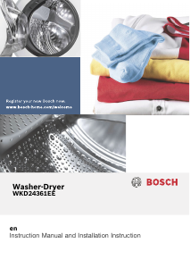 Manual Bosch WKD24361EE Washer-Dryer