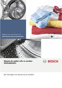 Manual Bosch WVG30441EU Mașină de spalat cu uscator