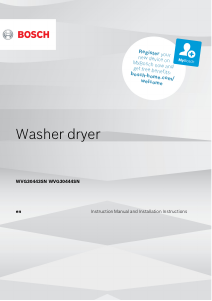 Manual Bosch WVG30444SN Washer-Dryer