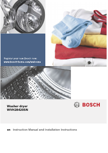 Manual Bosch WVH28420SN Washer-Dryer