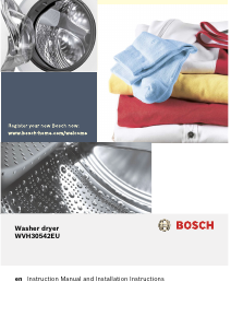 Manual Bosch WVH30542EU Washer-Dryer