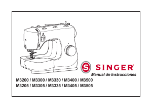 Manual de uso Singer M3400 Máquina de coser