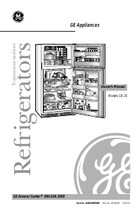 Manual GE TBX22PIYARBB Fridge-Freezer