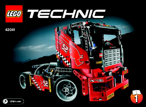Manuale Lego set 42041 Technic Camion da gara