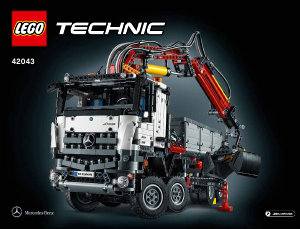 Bruksanvisning Lego set 42043 Technic Mercedes-Benz Arocs