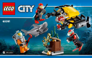 Mode d’emploi Lego set 60091 City Ensemble de démarrage sous-marin