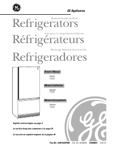 Mode d’emploi GE TCX22PACBBB Réfrigérateur combiné