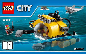 Brugsanvisning Lego set 60093 City Dybhavs-helikopter