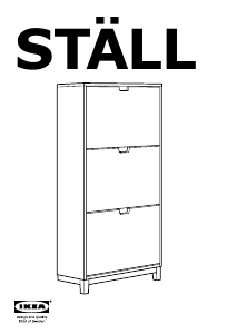 Kullanım kılavuzu IKEA STALL (3 drawers) Ayakkabı dolabı