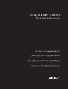 Manual de uso Wolf ICBCSO30CM Horno