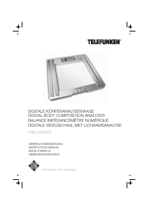 Handleiding Telefunken PSM Series Weegschaal