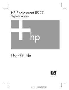 Manual HP Photosmart R927 Digital Camera
