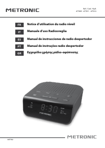 Manual de uso Metronic MET502 Radiodespertador