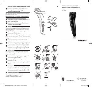 Manual Philips BT3200 Beard Trimmer