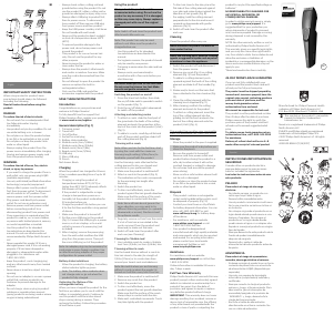 Manual de uso Philips-Norelco BT1211 Barbero