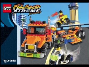 Bruksanvisning Lego set 6739 Island Lastbil med stunt-motorcyklar