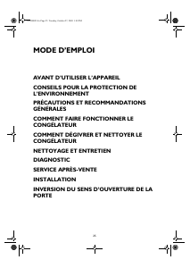 Mode d’emploi Laden CVT 146 Congélateur