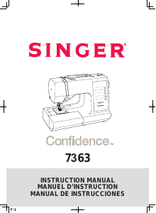 Manual Singer 7363 Confidence Sewing Machine