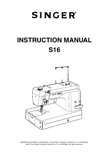 Manual Singer S16 Sewing Machine
