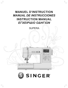 Manual de uso Singer Supera Máquina de coser