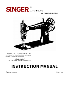Manual Singer 128-3 Sewing Machine