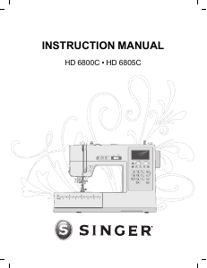 Manual Singer HD6800C Sewing Machine