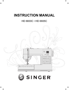 Manual Singer HD6605C Sewing Machine