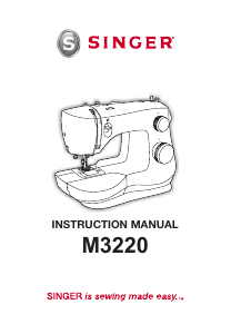 Manual Singer M3220 Sewing Machine