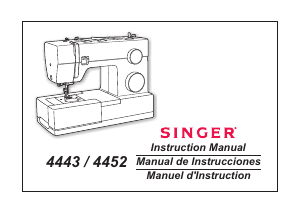 Manual de uso Singer 4443 Máquina de coser