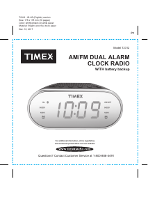 Manual Timex T2312 Alarm Clock Radio
