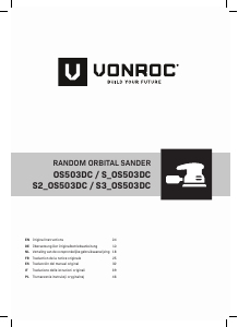 Manual de uso Vonroc S_OS503DC Lijadora excéntrica