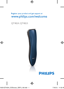 Manual Philips QT4024 Beard Trimmer