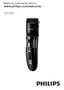 Manual Philips QT4085 Beard Trimmer