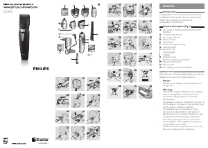 Manual Philips QG3050 Hair Clipper