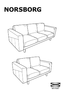 Εγχειρίδιο IKEA NORSBORG Καναπές