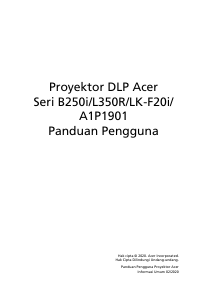 Panduan Acer B250i Proyektor