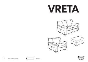 Εγχειρίδιο IKEA VRETA Καναπές