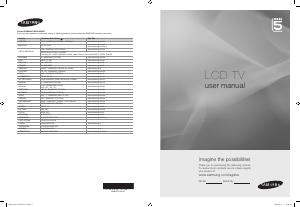 Kullanım kılavuzu Samsung LE37B553M3W LCD televizyon