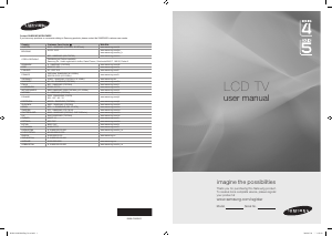 Käyttöohje Samsung LE22B546C4W Nestekidetelevisio