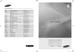 Manual Samsung LE40A696M1MRZF LCD Television