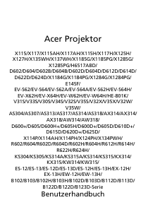 Bedienungsanleitung Acer H6517ABD Projektor