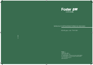 Manuale Foster KS 60 Forno