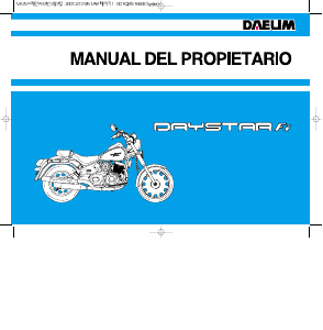 Manual de uso Daelim Daystar Fi (2007) Motocicleta