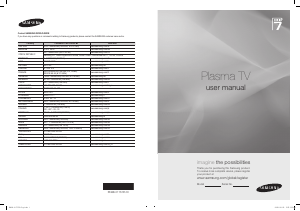 Käyttöohje Samsung PS63A766T1W Plasmatelevisio