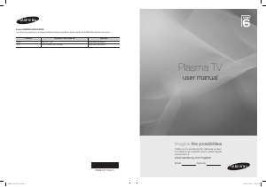 Manual Samsung PS63B680T6W Plasma Television