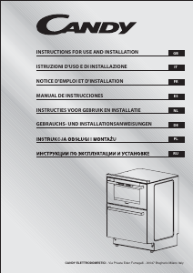 Manual Candy DUO 609 X Dishwasher