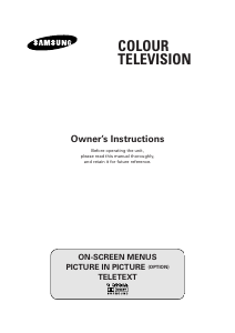Manual Samsung WS-32M066T Television