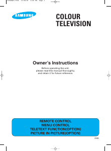 Manual Samsung CS-761APF Television