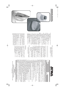 Manual de uso Atma PV 1210 Plancha
